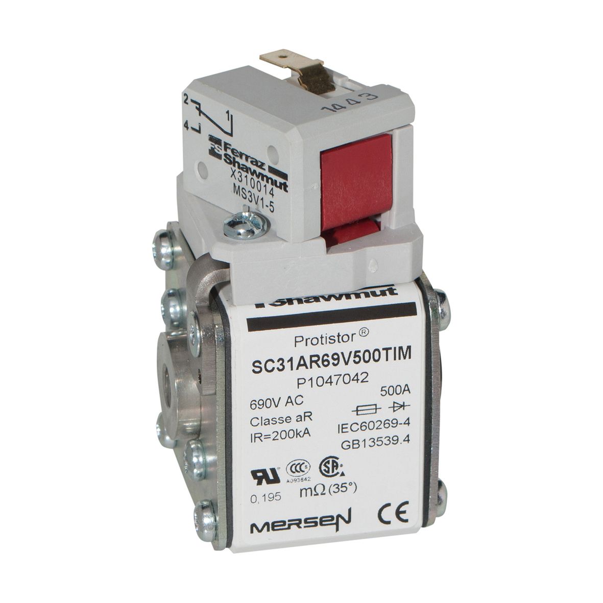 P1047042 - Size 31 type TTI with microswitch aR 500 A 690VAC